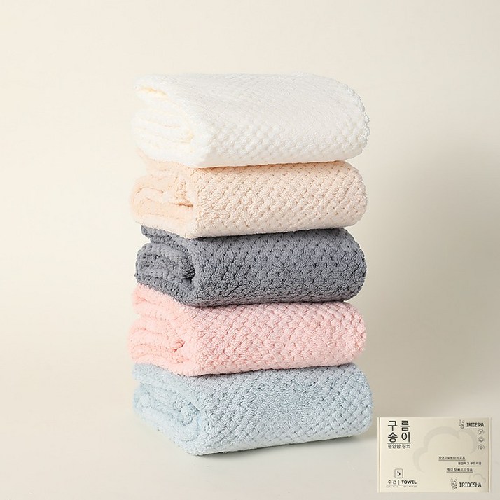 고급 가정용 타월 호텔수건3P/5P, 혼 색, 1개, 5개입