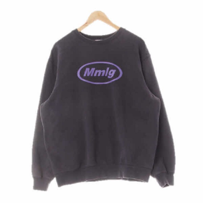 7955 mmlg 인디네이비 프린팅 면 빅로고루즈스웨트셔츠 M