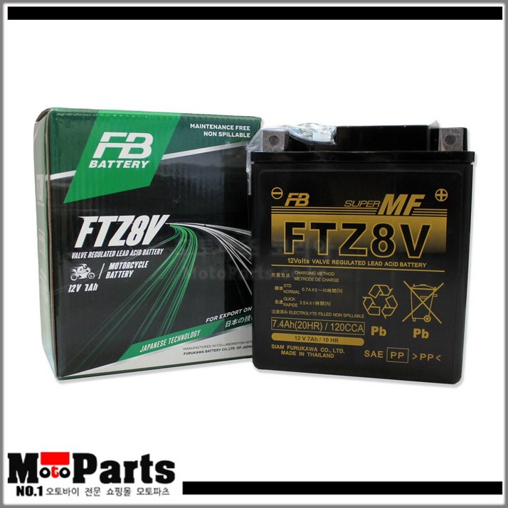 FB배터리 HONDA PCX125 15 23년식 전차종 12V7AH 오토바이 밧데리 배터리, 1개 FB배터리 HONDA PCX125 15 23년식 전차종 12V7AH 오토바이 밧데리 배터리, 1개