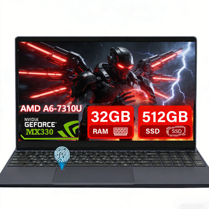 가성비 독립 그래픽 노트북 16.1인치 FHD IPSAMD A67310U 32512GB 7000mAh 대용량 배터리  백라이트 키보드인강용 사무용 재택근무용 가벼운 데일리