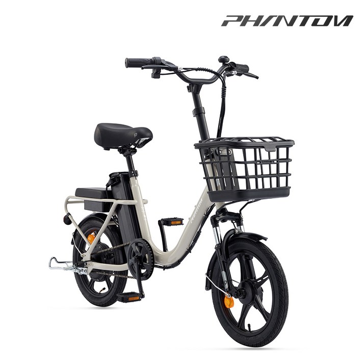 삼천리 2026 16 팬텀 어라운드 전기자전거 2인용 바구니 자전거 파스 스로틀 겸용
