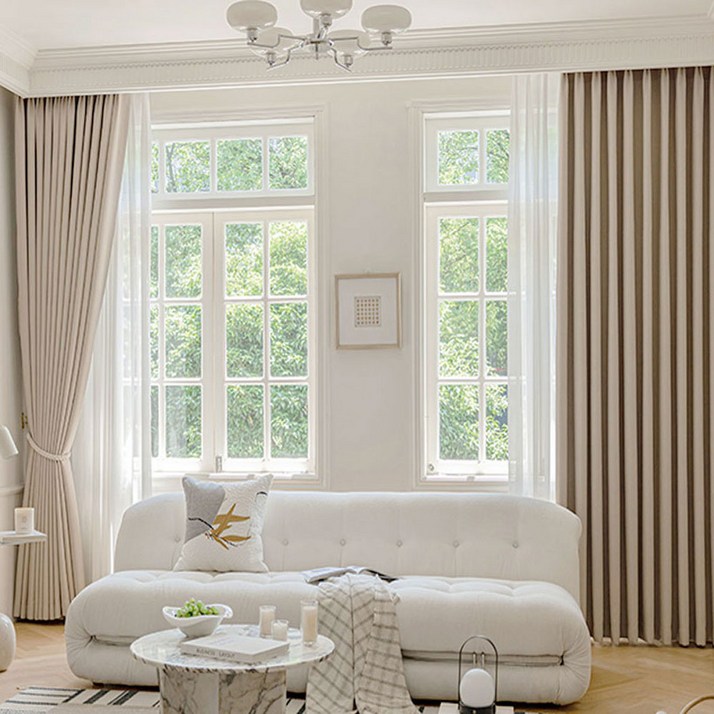 셀미닉 99 빛차단 암막 커튼 단열 먼지없는 호텔식 아일렛형