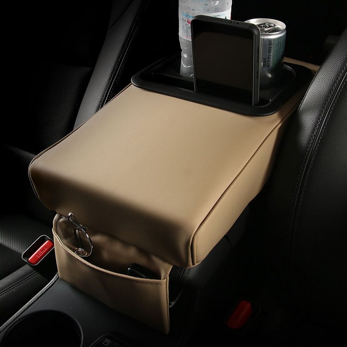 렉스턴 스포츠 칸 팔걸이쿠션 컵홀더 수납 자동차 콘솔쿠션 메모리폼