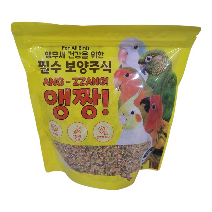 앵무새 모이 앵짱 500g 새용품 영양 새먹이, 500g, 1개
