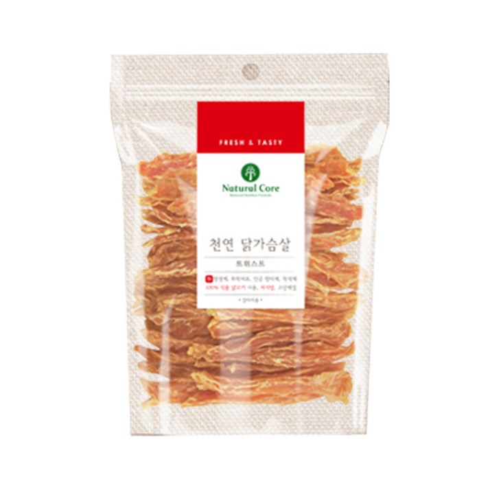 네츄럴코어 천연닭가슴살 트위스트180g04, 1개, 트위스트200g