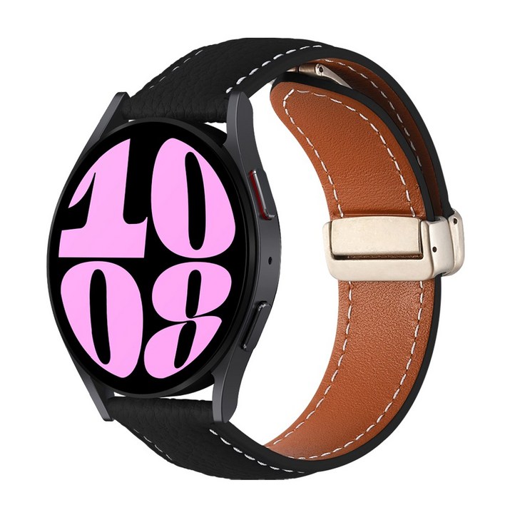 더조은셀러 갤럭시워치 6 5 4 클래식 호환 D버클 시계줄 밴드 천연가죽 디버클