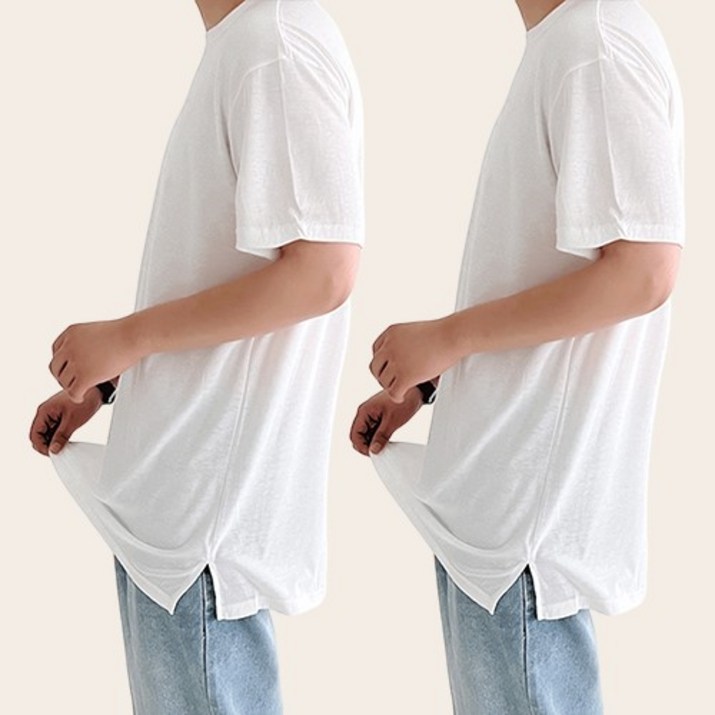 딥스토어 11 레이어드 반팔티 2장 세트