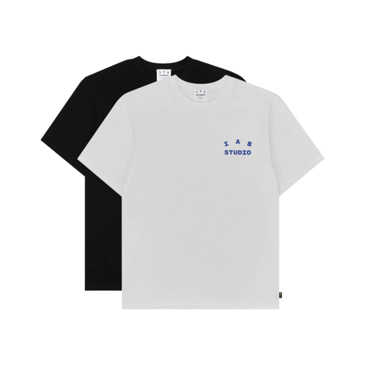 [정품 보증] IAB Studio 10th Anniversary TShirts 아이앱 스튜디오 10주년 티셔츠 팩 화이트 & 블랙 2개입