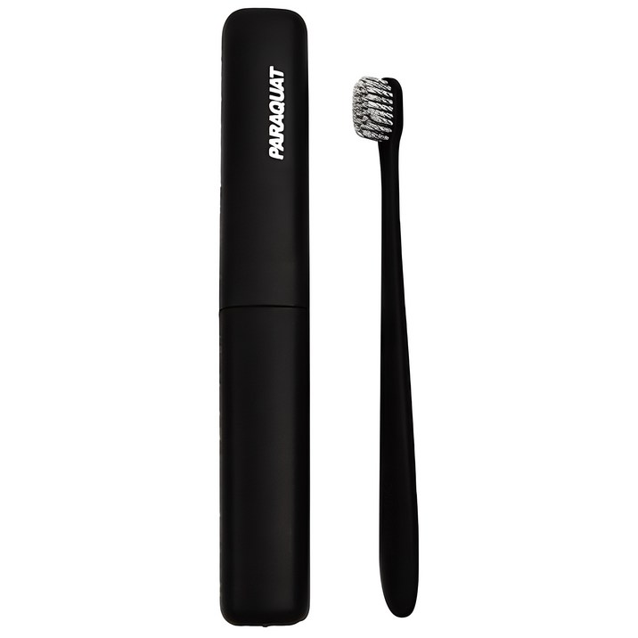 라니핏 소프트 휴대용 칫솔  케이스 세트 블랙