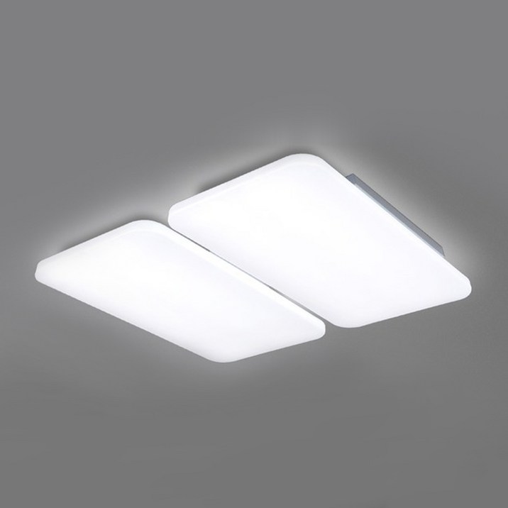 멜리빙 LED 삼성칩 에어 거실4등 조명 120W, 화이트 + 주광색
