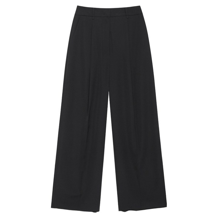 나이스클랍 여성용 턱 와이드 팬츠