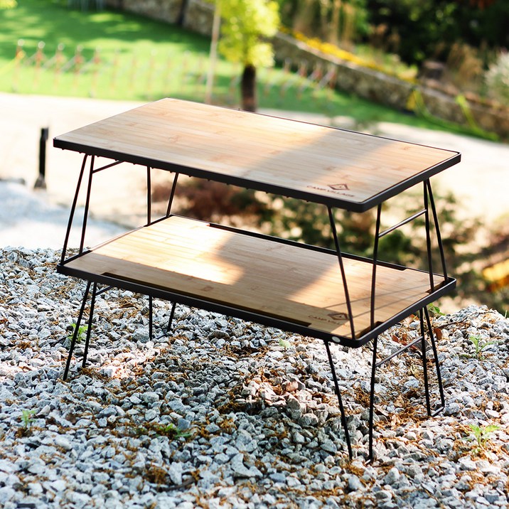 캠프빌리지 캠핑선반 쉘프 테이블 2p + 상판 + 하판 + 보관가방 세트