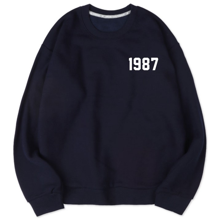 벤힛 남녀공용 세미 오버핏 1987 특양면 빅사이즈 맨투맨