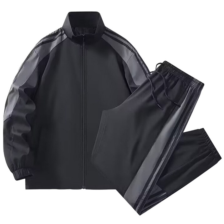 스몰더 남자 라인 배색 집업 트레이닝 세트 [1930]