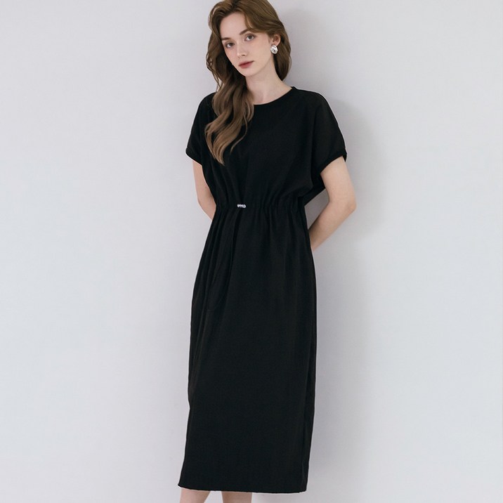 [패션플러스 단독상품] 베이직 스트링 롱 원피스