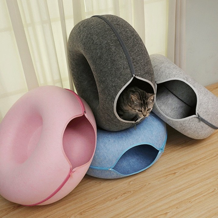 PETCA 고양이 숨숨집 고양이집 터널 고양이도넛 하우스