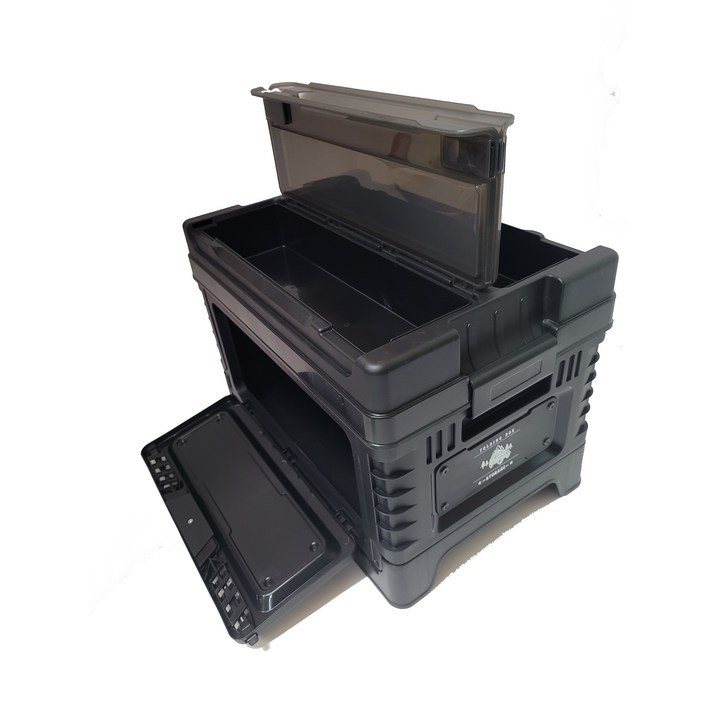 JP캠 카고박스 캠핑박스 폴딩 튼튼한 상부수납 접이식 박스, 1개