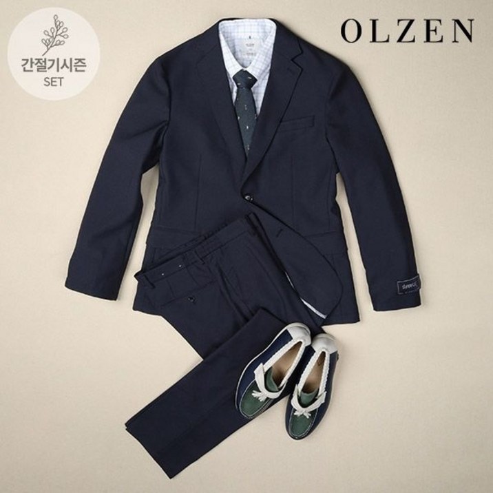 올젠스탠다드핏 수퍼플렉스 네이비 셋업수트 (ZOD1KG1311_ZOD1PP1311_NV) 2774658