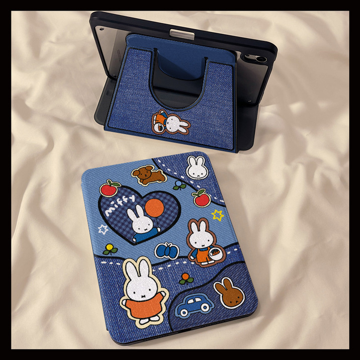 TYREUS 풍선 미피토끼 아이패드 케이스 호환 아이패드11 태블릿 케이스