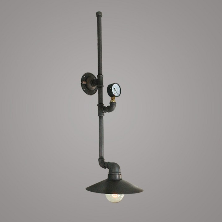 미도라이팅 범블비벽등 대 브론즈 벽등 수도파이프벽등 모던벽등 까페벽등 최저가, LED볼전구12W 주광색*1