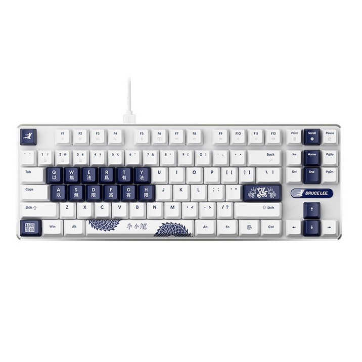 펄사 PCMK 3 HE Bruce Lee 85주년 이소룡 에디션 마그네틱 키보드 ANSI, 마그네틱축(자석축), PCMK3HE803, 화이트