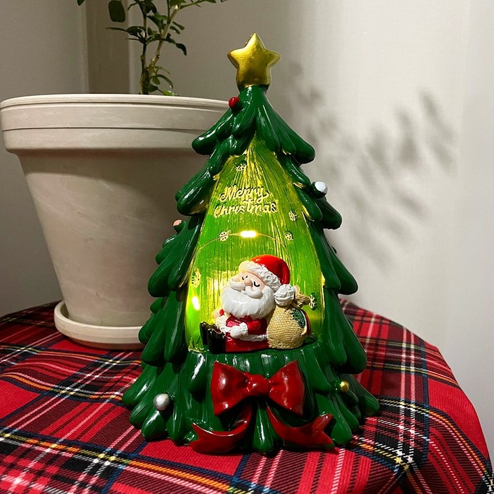 크리스마스 홈 인테리어 소품 조명 트리 산타 무드등, 단일상품, 1개 6952942118