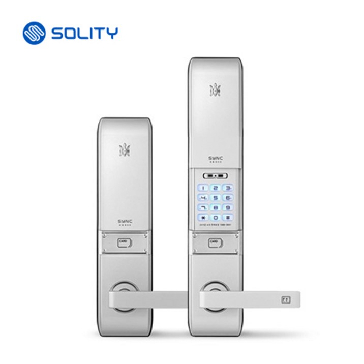 솔리티 혜강 MB500 커버 있는 도어락 카드키 현관문 방화문 도어락 교체설치  키