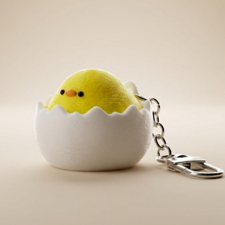 망충한 병아리 키캡 클리커 키링 피젯토이