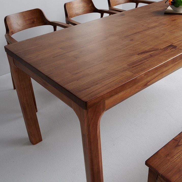 빈펄가구 참죽나무 원목 식탁 테이블 4인 6인 카페테이블 1400 1900