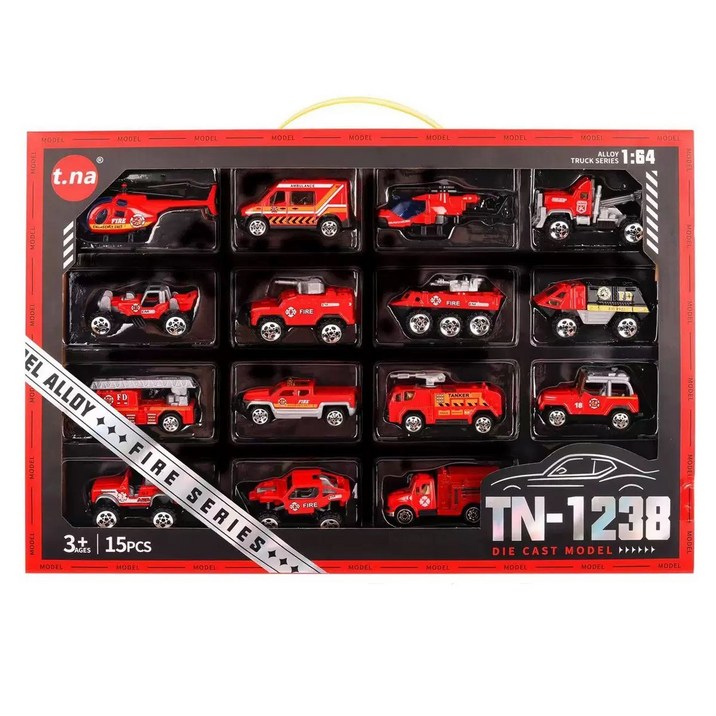 부릉부릉 어린이장난감 미니카 소방관 경찰관 중장비 레이싱카 군인 5종 테마 유아 미니자동차, 1개