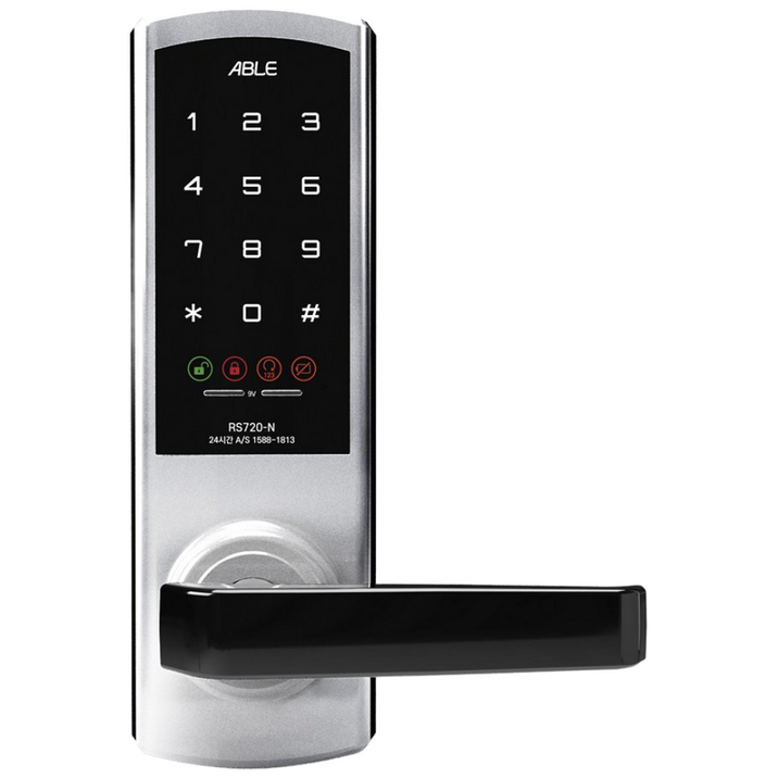 에버넷 디지털도어락 미니주키 손잡이 레버형 번호키 무타공 자가설치 에이블 RS720-N, 고객직접설치, RS720-N
