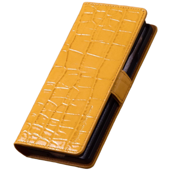 진렌체 갤럭시 Z폴드 비에토 크로커다일 천연소가죽 지갑 케이스
