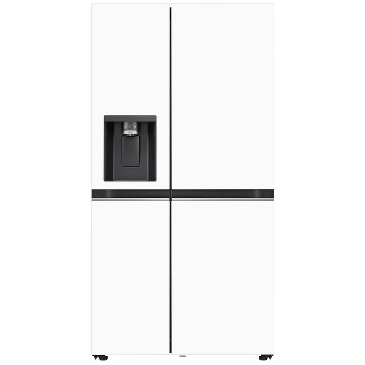 LG전자 디오스 오브제컬렉션 얼음정수기 양문형 냉장고 810L 방문설치, 오브제컬렉션 크림화이트  크림화이트, J814MHH12