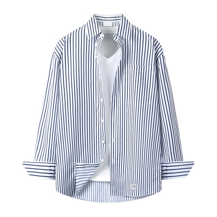 해리슨 남성용 스트라이프 585 긴팔 셔츠