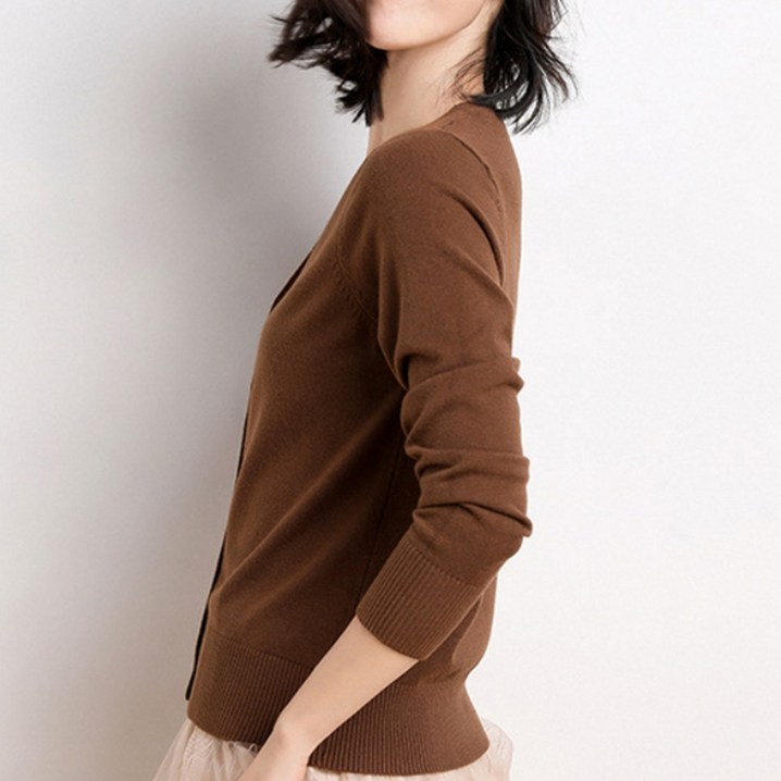 언헤브 여성용 데일리 브이넥 가디건