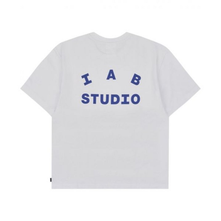 정품아닐시3배보상 아이앱 스튜디오 티셔츠 화이트 네이비  22FW IAB Studio TShirt White Navy  22FW