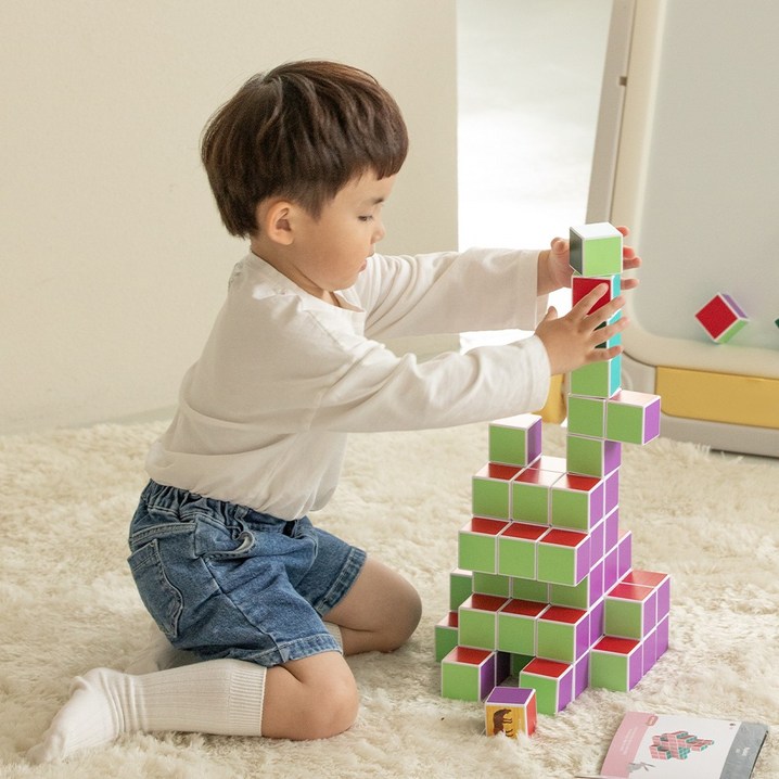 에릭칼 자석블럭 학습교구 장난감 32pcs, 1개