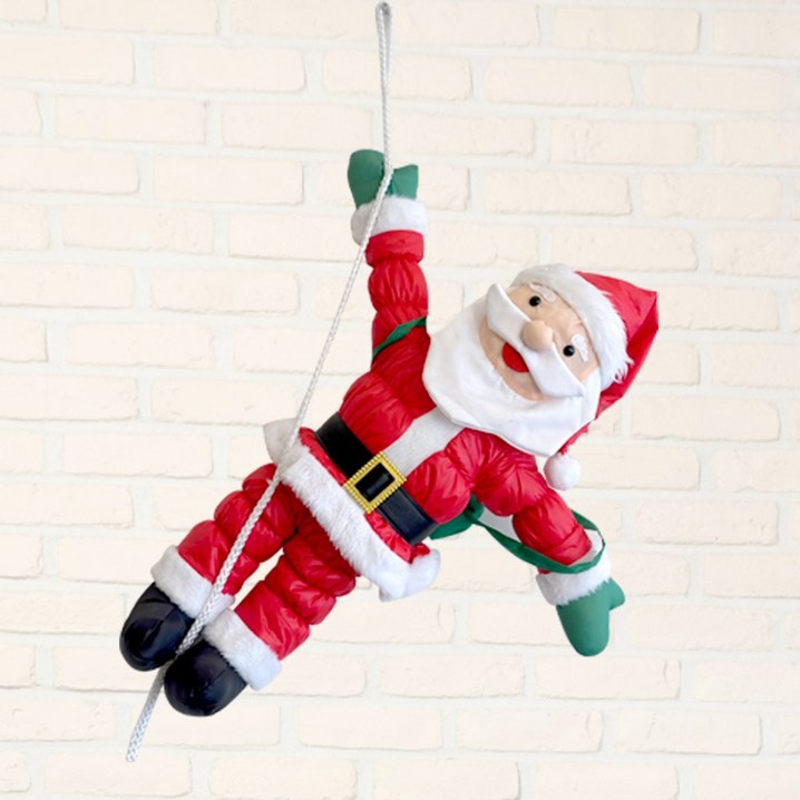 픽슈그로우 산타인형 사다리산타 산타할아버지 인형 크리스마스 장식 소품, 1개