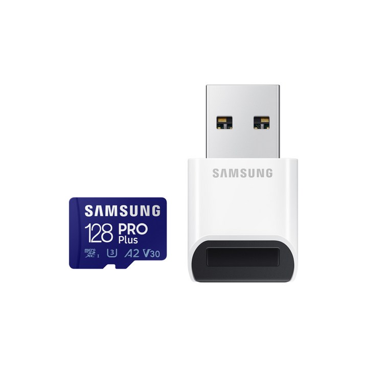 삼성마이크로sd카드 삼성전자 정품 마이크로 SD 카드 PRO PLUS+리더기 닌텐도 블랙박스 스마트폰 외장 메모리 카드 128GB 256GB 512GB, 128GB