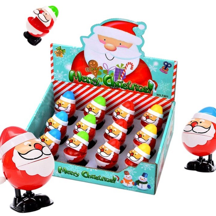 통통 산타 태엽 인형 4종 12개 세트, 1개