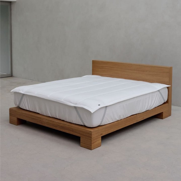 알러지케어 고정밴드 침대패드 사계절 누빔패드 S Q K