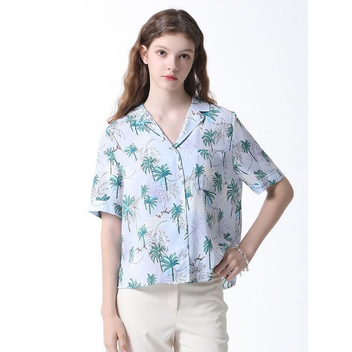 리스트 포켓 하와이안 셔츠 택가격 128000원
