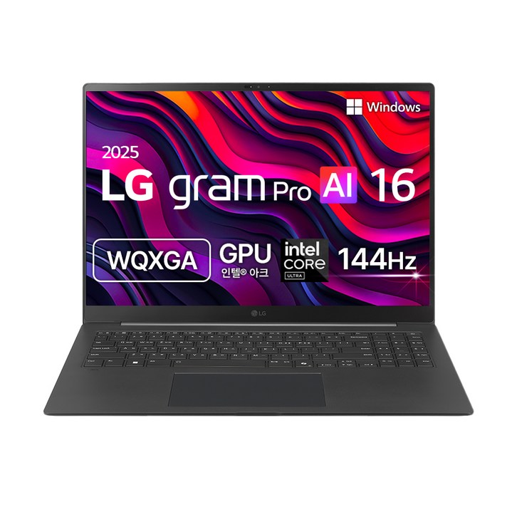 LG전자 2025 그램 프로 16 코어Ultra5 루나레이크, 메탈그레이, 256GB, 16GB, WIN11 Home, 16Z90TS-GS56K