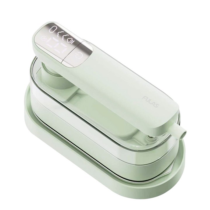 [26년 신제품 / 백화점 입점]풀라스 2in1 접이식 휴대용 핸디형 스팀다리미 1위 여행용 미니 가정용 터보 핸드 핸디 스팀 다리미 초경량 의류 clothes steam iron, 민트, FL-IR2000
