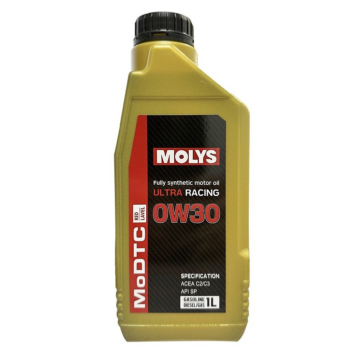 몰리스 MOLYS ULTRA RACING 0W30 가솔린 디젤(DPF) 합성엔진오일, 1개, 0w30