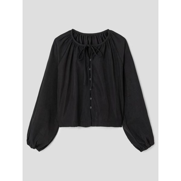 매장정품 에잇세컨즈 리본 스트링 블라우스 블랙 125264MB25