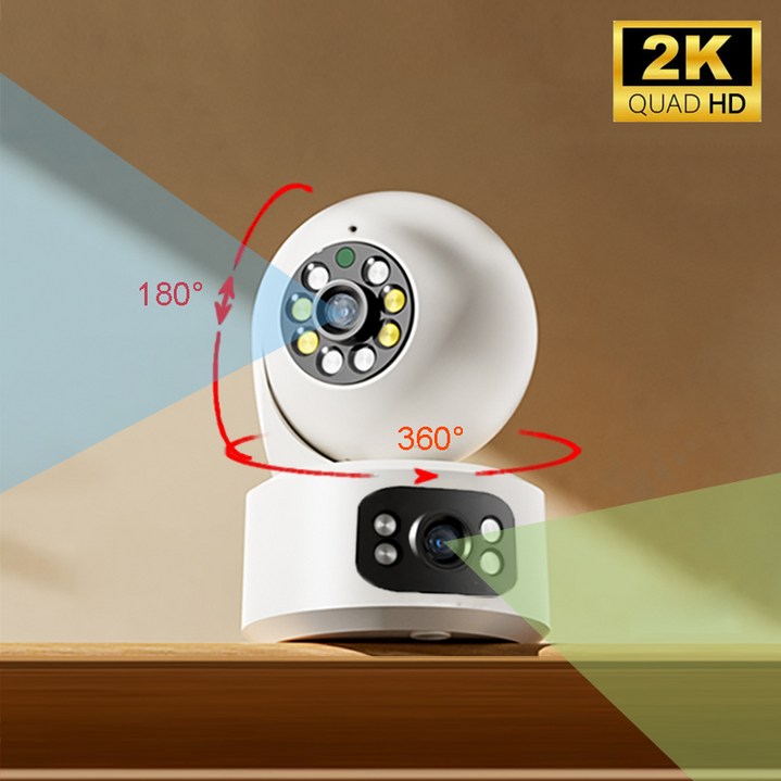 TXD 2k 540도 Wi-Fi 스마트 카메라 실내용