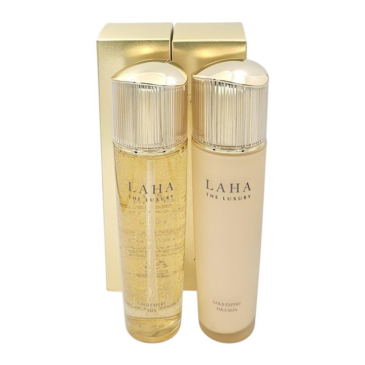 이자녹스 라하 더 럭셔리 골드 엑스퍼트 스킨 150ml  에멀전 150ml 세트, 1세트