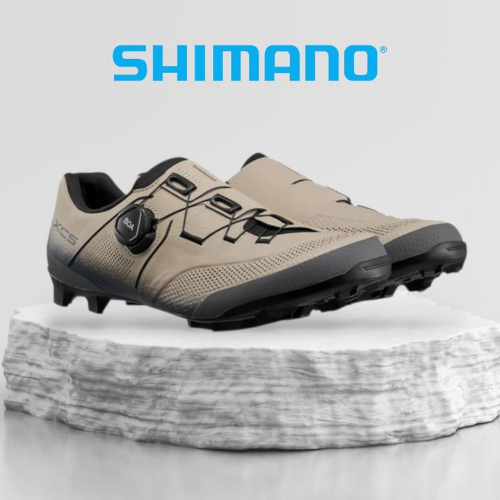 시마노 SH-XC503 /그래블 카본 MTB 클릿슈즈, EU 44, 샌드 베이지 (와이드)