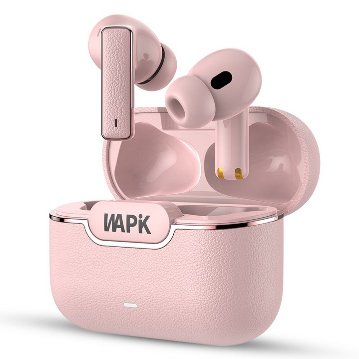 WAPIK 무선 이어폰 RS6 블루투스 5.4+EDR 커널형 게이밍 노이즈 캔슬링